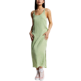Calvin Klein Midiklänningar Calvin Klein Glazed Maxi Dress - Jaded Green