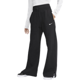 Dam - Slits Byxor & Shorts Nike Women's Sportswear Phoenix Fleece High Waist Sweatpants - Black/Sail