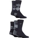 FARAH Underkläder FARAH Patterned Striped and Argyle Cotton Men's Socks 5-pack - Argyle Black/Charcoal