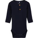 Tryckknappar Bodys Barnkläder Name It Kab LS Bodysuit - Dark Sapphire (13198041)