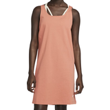 Fleece Klänningar Nike Women Sportswear Jersey Dress - Madder Root/White