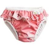 Rosa Badkläder ImseVimse Swim Diaper - Pink Whale Frill