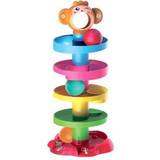Apor - Djur Babyleksaker Scandinavian Monkey Ball Roller Tower