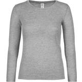 B&C Collection Dam T-shirts B&C Collection Women's E150 Long Sleeve T-shirt - Sport Grey