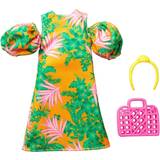 Mattel Dockkläder Dockor & Dockhus Mattel Barbie Complete Look Orange Tropical Dress Fashion Pack