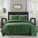 Gröna Sängöverkast Madison Park Harper Bedspread Green (228.6x228.6cm)