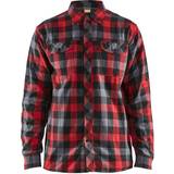 Flanellskjortor - Herr Blåkläder Flannel shirt - Red/Black