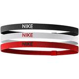 Herr - Svarta Pannband Nike Elastic Hair Bands 3-pack Unisex - Black/White/University Red