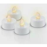 Polypropylene Ljusstakar, Ljus & Doft Goobay Tea Lights with Timer white LED-ljus 3.7cm 4st