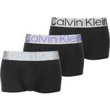 Calvin Klein Herr - Polyester Kalsonger Calvin Klein Low Rise Trunk Steel Micro 3-pack - Black