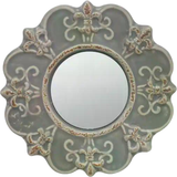 Keramik Speglar Stonebriar Collection Round Gray Ceramic Väggspegel 20.1x20.1cm