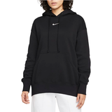 Nike Tröjor Nike Sportswear Phoenix Fleece Oversized Pullover Hoodie Women's - Black/Sail
