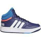 Adidas Gummi Basketskor adidas Kid's Hoops Mid - Dark Blue/Blue Rush/Turbo