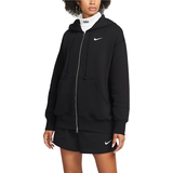 26 - Dam Tröjor Nike Sportswear Phoenix Fleece Oversized Full-Zip Hoodie Women's - Black/Sail