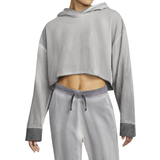 Nike Women Yoga Luxe Fleece Hoodie - Anthracite/Iron Grey