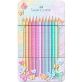 Vattenbaserad Färgpennor Faber-Castell Colouring Pencils Sparkle Pastel 12-pack