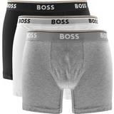 Hugo Boss Vita Underkläder Hugo Boss Power Boxer Briefs 3-pack - White/Grey/Black