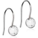 Titan Örhängen Blomdahl Pendant Bezel Earrings - Silver/Transparent