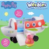 Flygplan Peppa Pig Weebles Push Along Wobbly Plane