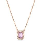 Swarovski Millenia Necklace - Rose Gold/Purple/Transparent