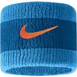 Blåa - Nylon Svettband Nike Swoosh Svettband 2-pack Blå