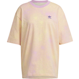 Batik - Dam T-shirts & Linnen adidas Allover Print Tee - Bliss Lilac/Almost Yellow