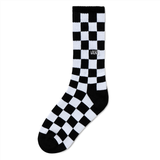 Vans Boy's Checkerboard Crew Sock - Black/White Check (VN0A3I74HU01)