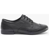 Geox Girl's Plie Brogue School Shoes - Black