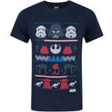 Star Wars Herr T-shirts & Linnen Star Wars Herrens Dark Side Fair Isle Christmas T-Shirt