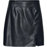Noisy May Clara Penny PU Highwaist Slit Skirt