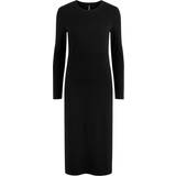 36 - Enfärgade - Midiklänningar Pieces Kylie Midi Dress - Black