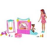 Barbie babysitter Barbie Skipper Babysitters Inc. Bounce House Playset