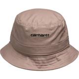 Dam - Gula Hattar Carhartt WIP Script Bucket Hat - Earthy Pink & Black