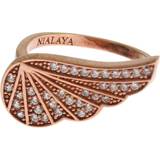 Nialaya Klackringar Smycken Nialaya Women's 925 Clear CZ Ring SIG19107-4 EU47 US4