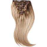 Äkta hår Clip on-extensions Rapunzel of Sweden Clip-on Set Original 7-pack B5.1/7.3 Brown Ash Blonde Balayage 50cm