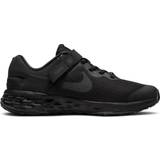 Nike Sportskor Nike Revolution 6 FlyEase GS - Black/Dark Smoke Grey/Black