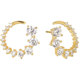 Sif Jakobs Belluno Circolo Earrings - Gold/Transparent
