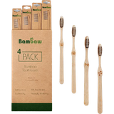 Bambaw Bamboo Toothbrush Medium 4-pack