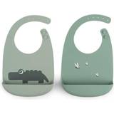 Done By Deer Silicone Bib Croco Green 2-Pack