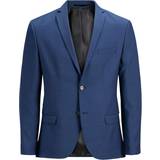 Herr - Stretch Kavajer Jack & Jones Solaris Super Slim Fit Blazer - Blue/Medieval Blue