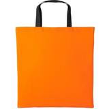 Nutshell Varsity Shopper Short Handle Tote Bag - Orange/Black