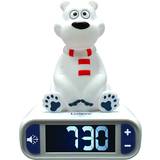 Vita Väckarklockor Lexibook Polar Bear Digital Alarm Clock