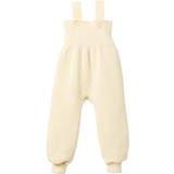 Barnkläder Disana Kid’s Suspender Pants - Sand/White