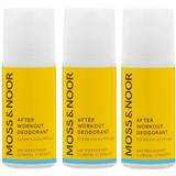 Deodoranter Moss & Noor After Workout Clean Eucalyptus Deo Roll-on 60ml 3-pack