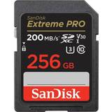 SanDisk SDXC Minneskort & USB-minnen SanDisk Extreme Pro SDXC Class 10 UHS-I U3 V30 200/140MB/s 256GB