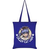 Grindstore Crazy Cat Lady Tote Bag - Royal Blue