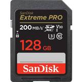 Minneskort & USB-minnen SanDisk Extreme Pro SDXC Class 10 UHS-I U3 V30 200/90MB/s 128GB