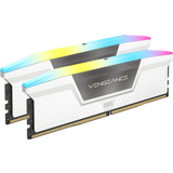 Vita RAM minnen Corsair Vengeance RGB White DDR5 5200MHz 2X16GB (CMH32GX5M2B5200C40W)
