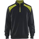 Herr - Sweatshirts Tröjor Blåkläder 3353 Half Zip Sweatshirt M - Black/Yellow