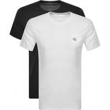 Calvin Klein Bomull - Herr - Svarta T-shirts Calvin Klein Jeans T-shirts 2-pack - Ck Black/Bright White